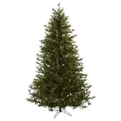 Nearly Natural 7.5-ft Classic Pine & Pine Cone Christmas Tree W/1410 Tips & 500 Clear Lights
