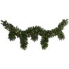 HomPlanti 9' X 12" Hanging Icicle Artificial Christmas Garland With 50 Multicolored LED Lights, Berries And Pine Cones