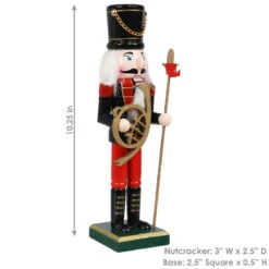 Sunnydaze Decor Sunnydaze Oscar The Powerful Indoor Christmas Nutcracker - 10.25-Inch -Sunnydaze Decor Shop 23199a7836b841fd8c2fc7b80613ea5d