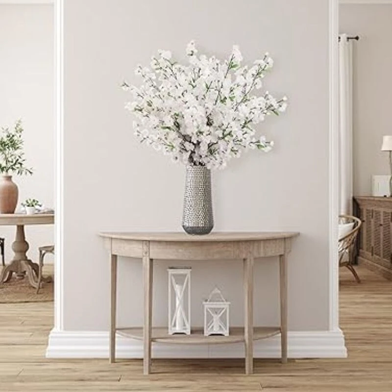 Christmas White Cherry Blossom Flowers, Three 36 Inch Branches, Wedding, Party, Event, Japan's National Flower 3 Christmas White Cherry Blossom Flowers, Three 36 Inch Branches, Wedding, Party, Event, Japan's National Flower - Image 3