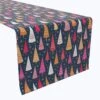 Fabric Textile Products, Inc. Table Runner, 100% Cotton, Festive Bright Christmas Trees Pink