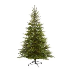 Nearly Natural 7-ft North Carolina Spruce Artificial Christmas Tree With 931 Bendable Branches