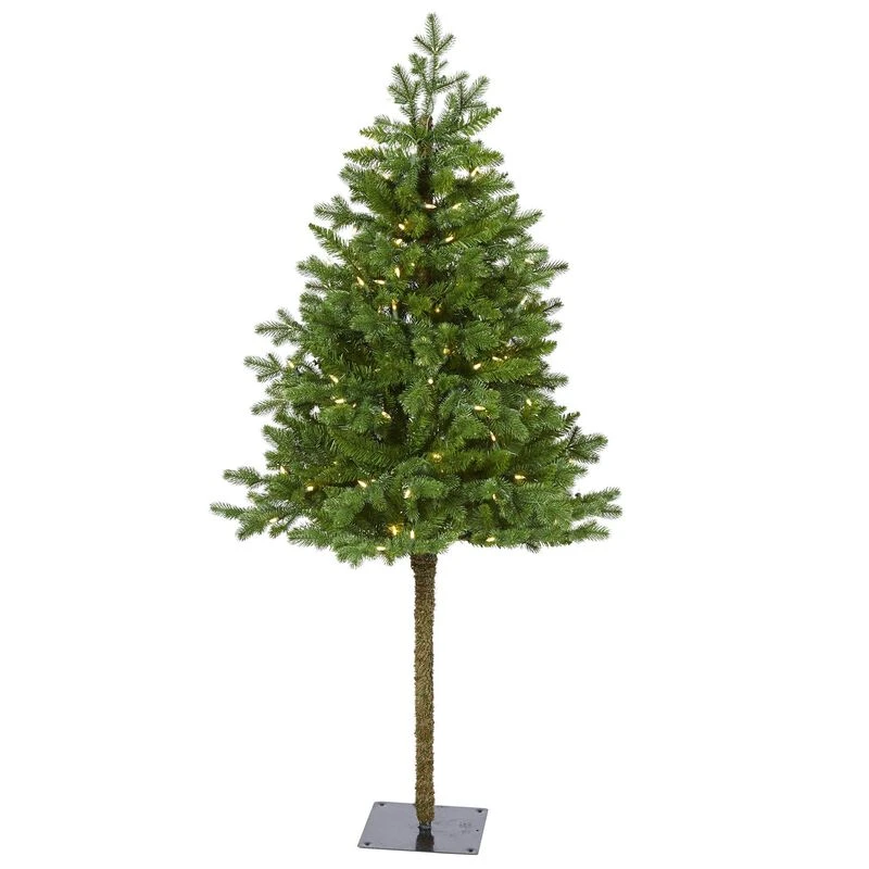 Nearly Natural 5-ft Swiss Alpine Artificial Christmas Tree With 150 Clear LED Lights And 270 Bendable Branches 1 Nearly Natural 5-ft Swiss Alpine Artificial Christmas Tree With 150 Clear LED Lights And 270 Bendable Branches