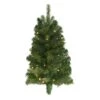 Nearly Natural 2-ft Flat Back Wall Hanging Artificial Christmas Tree With 20 Clear LED Lights Green
