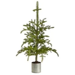 HomPlanti 4.5 Feet Pre-Lit Christmas Pine Artificial Tree In Decorative Planter 6 HomPlanti 4.5 Feet Pre-Lit Christmas Pine Artificial Tree In Decorative Planter -Sunnydaze Decor Shop 35b4097e2eec4462a975811317ec4909