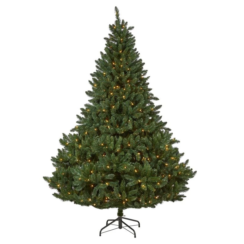 Nearly Natural 8-ft Northern Rocky Spruce Artificial Christmas Tree With 500 Clear Lights And 1948 Bendable Branches Green 1 Nearly Natural 8-ft Northern Rocky Spruce Artificial Christmas Tree With 500 Clear Lights And 1948 Bendable Branches Green