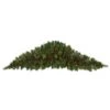 Nearly Natural 6-ft Artificial Christmas Swag With 50 LED Lights, Berries And Pine Cones