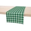 Fabric Textile Products, Inc. Table Runner, 100% Polyester, Christmas Green Plaid Green