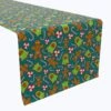 Fabric Textile Products, Inc. Table Runner, 100% Cotton, Christmas Cookies And Candy Canes Green