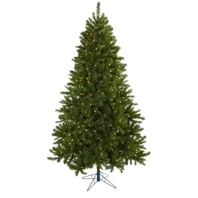 Nearly Natural 7.5-ft Windermere Christmas Tree W/1285 Tips & 550 Clear Lights 1 Nearly Natural 7.5-ft Windermere Christmas Tree W/1285 Tips & 550 Clear Lights