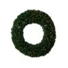 HomPlanti 48" Large Artificial Christmas Wreath With 714 Bendable Branches And 200 Warm White LED Lights