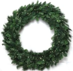 48-Inch Classic Green Pine Christmas Wreath - Add Festive Charm To Your Holiday Decor