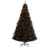 Nearly Natural 10-ft Black Artificial Christmas Tree With 950 Clear LED Lights And 3056 Tips Black