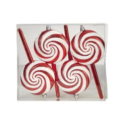 Nearly Natural 7-in Candy Cane Lollipop Holiday Deluxe Christmas Shatterproof Ornament Set Of 4 9 Nearly Natural 7-in Candy Cane Lollipop Holiday Deluxe Christmas Shatterproof Ornament Set Of 4 -Sunnydaze Decor Shop 61222f75b0bc4608b1fbfbc0caf0559f