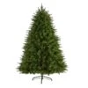 Nearly Natural 7-ft New England Pine Artificial Christmas Tree With 400 Clear Lights And 1044 Bendable Branches Green