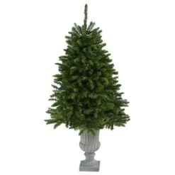 HomPlanti 4.5 Feet Sierra Spruce “Natural Look Inches Artificial Christmas Tree With 150 Clear LED Lights In Decorative Urn 7 HomPlanti 4.5 Feet Sierra Spruce “Natural Look Inches Artificial Christmas Tree With 150 Clear LED Lights In Decorative Urn -Sunnydaze Decor Shop 6b55af86d4d24ffca1e74a0a6ea1fab6
