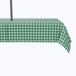 Fabric Textile Products, Inc. Water Repellent, Outdoor, 100% Polyester, Christmas Green Plaid Green
