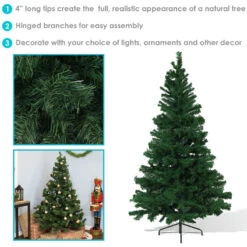 Sunnydaze Decor Sunnydaze Canadian Pine Unlit Artificial Christmas Tree Green 9 Sunnydaze Decor Sunnydaze Canadian Pine Unlit Artificial Christmas Tree Green -Sunnydaze Decor Shop 7a695518535d4549ad1581a2fcb867f2