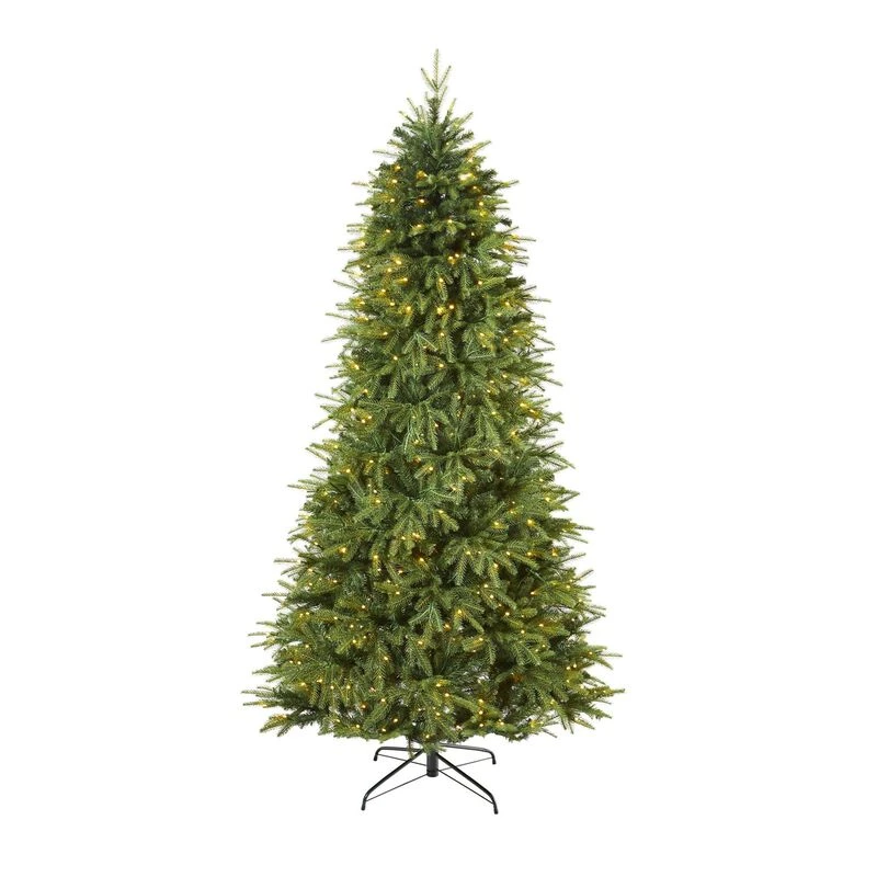 Nearly Natural 7.5-ft Vancouver Fir “Natural Look-in Artificial Christmas Tree With 600 Clear LED Lights And 2942 Bendable Branches Green 1 Nearly Natural 7.5-ft Vancouver Fir “Natural Look-in Artificial Christmas Tree With 600 Clear LED Lights And 2942 Bendable Branches Green