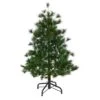 Nearly Natural 4-ft Yukon Mixed Pine Artificial Christmas Tree With 366 Bendable Branches Green