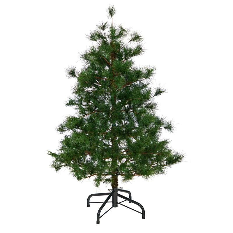 Nearly Natural 4-ft Yukon Mixed Pine Artificial Christmas Tree With 366 Bendable Branches Green 1 Nearly Natural 4-ft Yukon Mixed Pine Artificial Christmas Tree With 366 Bendable Branches Green