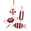 Nearly Natural 12-in Jumbo Assorted Candy Holiday Christmas Deluxe Shatterproof Ornament Set Of 4