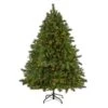 Nearly Natural 7-ft Wyoming Mixed Pine Artificial Christmas Tree With 550 Clear Lights And 1054 Bendable Branches Green
