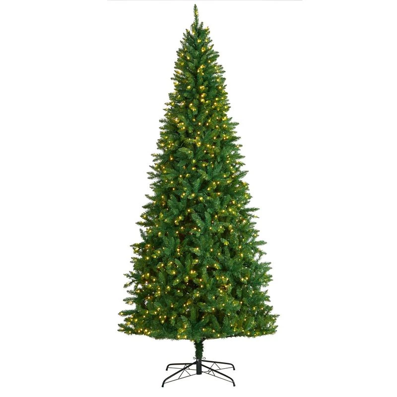 Nearly Natural 9-ft Green Valley Fir Artificial Christmas Tree With 800 Clear LED Lights And 2093 Bendable Branches 1 Nearly Natural 9-ft Green Valley Fir Artificial Christmas Tree With 800 Clear LED Lights And 2093 Bendable Branches