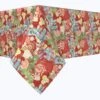 Fabric Textile Products, Inc. Rectangular Tablecloth, 100% Polyester, Merry Christmas Wonderland Red