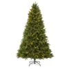 Nearly Natural 7-ft Sun Valley Fir Artificial Christmas Tree With 450 LED Lights Green