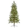 Nearly Natural 6.5-ft Fairbanks Fir Artificial Christmas Tree With 250 Clear Warm (Multifunction) LED Lights And 208 Bendable Branches Green