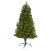 Nearly Natural 5-ft Virginia Fir Artificial Christmas Tree With 200 Clear Lights And 379 Bendable Branches Green