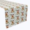 Fabric Textile Products, Inc. Table Runner, 100% Cotton, Cartoon Christmas Deer Green
