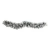 Nearly Natural 6-ft Flocked Artificial Christmas Garland With Pine Cones And 35 Warm White LED Lights