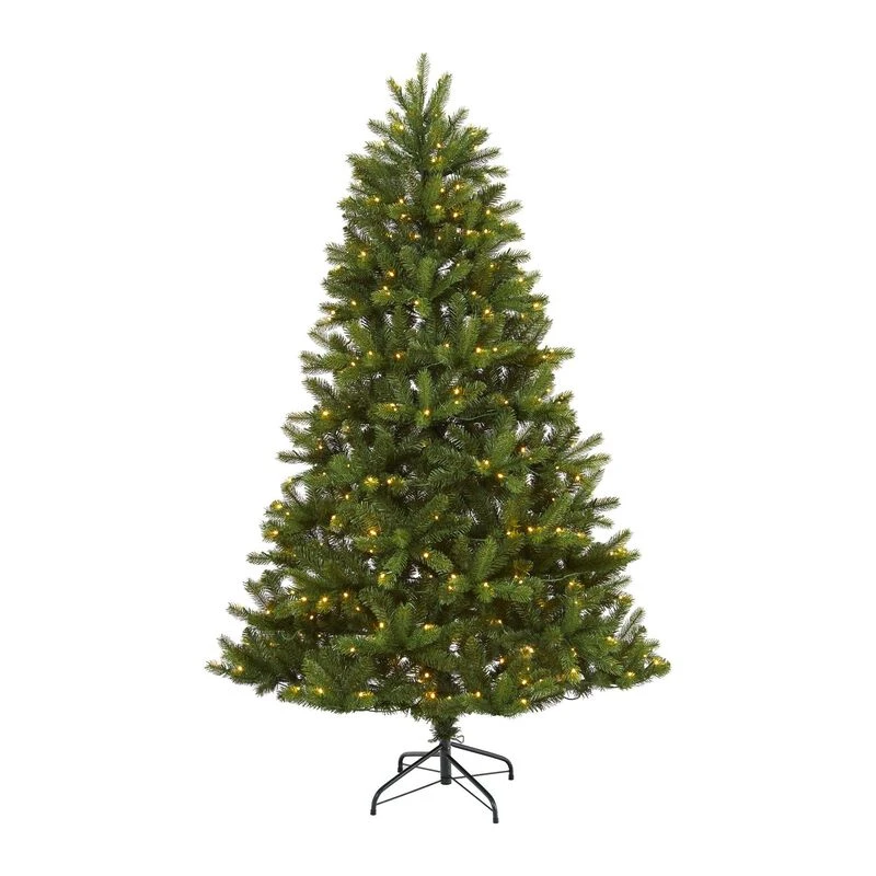 Nearly Natural 6-ft New Haven Spruce “Natural Look-in Artificial Christmas Tree With 350 LED Lights 1 Nearly Natural 6-ft New Haven Spruce “Natural Look-in Artificial Christmas Tree With 350 LED Lights