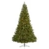 Nearly Natural 7.5-ft Mount Hood Spruce Artificial Christmas Tree With 450 Warm White Lights And 1285 Bendable Branches Green