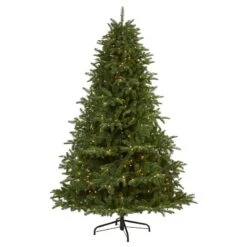 Nearly Natural 7-ft South Carolina Spruce Artificial Christmas Tree With 500 White Warm Lights And 2644 Bendable Branches