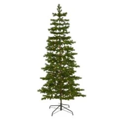 Nearly Natural 6.5-ft Big Sky Spruce Artificial Christmas Tree With 200 Clear Warm (Multifunction) LED Lights And 265 Bendable Branches