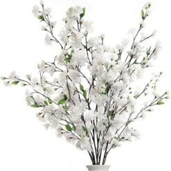 Christmas White Cherry Blossom Flowers, Three 36 Inch Branches, Wedding, Party, Event, Japan's National Flower 7 Christmas White Cherry Blossom Flowers, Three 36 Inch Branches, Wedding, Party, Event, Japan's National Flower -Sunnydaze Decor Shop babc886401c64d539ae734aeac9f8445