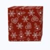 Fabric Textile Products, Inc. Napkin Set Of 4, 100% Cotton, Love For Christmas