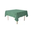Fabric Textile Products, Inc. Square Tablecloth, 100% Cotton, Christmas Green Plaid Green