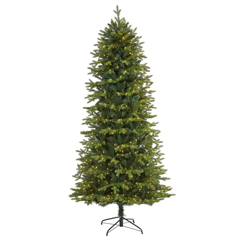 Nearly Natural 7.5-ft Belgium Fir “Natural Look-in Artificial Christmas Tree With 550 Clear LED Lights Green 1 Nearly Natural 7.5-ft Belgium Fir “Natural Look-in Artificial Christmas Tree With 550 Clear LED Lights Green