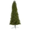 Nearly Natural 9-ft Slim Virginia Spruce Artificial Christmas Tree With 750 Warm White (Multifunction) LED Lights With Instant Connect Technology And 1654 Bendable Branches Green