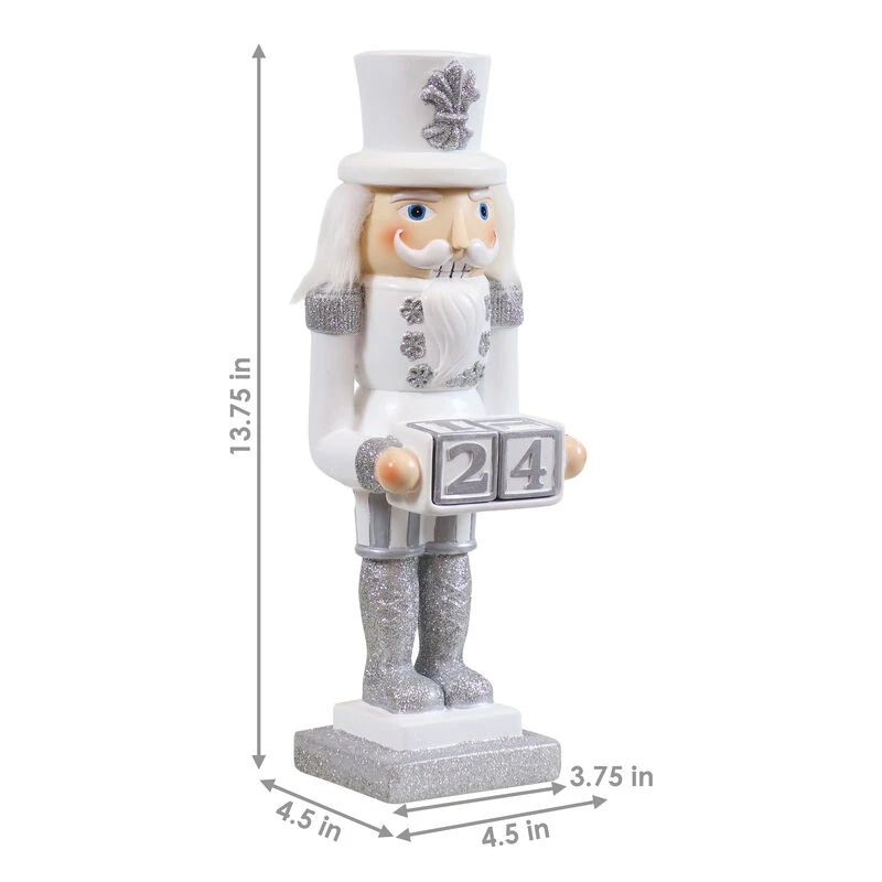 Sunnydaze Decor Sunnydaze Tabletop Christmas Countdown Indoor Nutcracker Statue - 13.75 In 5 Sunnydaze Decor Sunnydaze Tabletop Christmas Countdown Indoor Nutcracker Statue - 13.75 In - Image 5