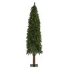 Nearly Natural 6-ft Grand Alpine Artificial Christmas Tree With 601 Bendable Branches On Natural Trunk Green