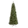 Nearly Natural 9-ft Cashmere Slim Artificial Christmas Tree With 550 Warm White Lights And 1308 Bendable Branches Green