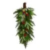 Nearly Natural 30-in Cedar And Berry Artificial Christmas Swag