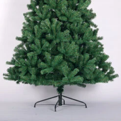 Artificial Christmas Tree Full Natural Spruce PVC Fir Tree 7.5ft Foldable Metal Stand Unlit Green Green 7 Artificial Christmas Tree Full Natural Spruce PVC Fir Tree 7.5ft Foldable Metal Stand Unlit Green Green -Sunnydaze Decor Shop ef6ae5ce03a64266a890f5a74726618c