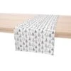 Fabric Textile Products, Inc. Table Runner, 100% Cotton, Christmas Tree Doodles White