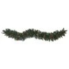Nearly Natural 6-ft Snow Dusted Artificial Christmas Garland With 50 Multicolored LED Lights, Berries And Pinecones